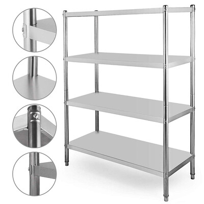 VEVOR 4-Tier Stainless Steel Shelving Units Heavy Duty Shelving Units&Storage Shelf Unit 400LB per Shelf
VEVOR 4-Tier Stainless Steel Shelving Units Heavy Duty Shelving Units&Storage Shelf Unit 400LB per Shelf