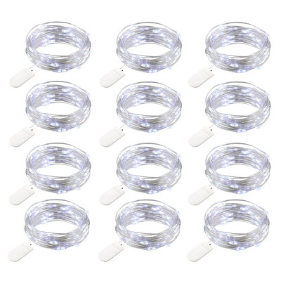 Siaonvr 12Pcs 20LED Fairy Lights Battery Starry String Copper Wire Decor Christmas White
Siaonvr 12Pcs 20LED Fairy Lights Battery Starry String Copper Wire Decor Christmas White