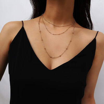 Europe&the United States cross-border jewelry temperament wild personality alloy accessories female simple multi-layer long paragraph generous bead necklace
Europe&the United States cross-border jewelry temperament wild personality alloy accessories female simple multi-layer long paragraph generous bead necklace