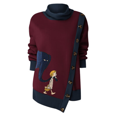 Tailored Fashion Women Plus Size Button Splice Print Long Sleeve O-Neck Sweatshirt
Tailored Fashion Women Plus Size Button Splice Print Long Sleeve O-Neck Sweatshirt