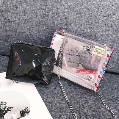 Tailored Fashion Lady Personality Transparent Jelly Chain Shoulder Bag Messenger Bag
Tailored Fashion Lady Personality Transparent Jelly Chain Shoulder Bag Messenger Bag