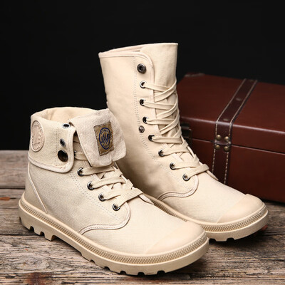 Large size British Martin boots breathable canvas boots high to help desert boots 
Large size British Martin boots breathable canvas boots high to help desert boots