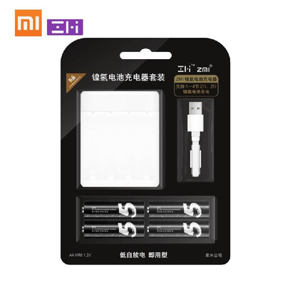 Xiaomi ZMI Ni-MH Battery Charger for AAA AA Z15 Z17 4 Slots Rechargeable Battery Box Intelligent Multifunctional Portable 1700mAh
Xiaomi ZMI Ni-MH Battery Charger for AAA AA Z15 Z17 4 Slots Rechargeable Battery Box Intelligent Multifunctional Portable 1700mAh
