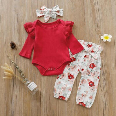 3Pcs Newborn Baby Girls Floral Long Sleeve Romper Tops Pants Outfits Set Clothes
3Pcs Newborn Baby Girls Floral Long Sleeve Romper Tops Pants Outfits Set Clothes