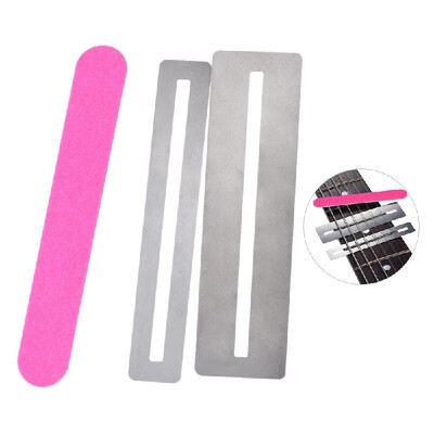 2pcs Stainless Steel Fretboard Guard Protector & Fretwire File Sanding Cleaning Polish Luthier Tool Set
2pcs Stainless Steel Fretboard Guard Protector & Fretwire File Sanding Cleaning Polish Luthier Tool Set