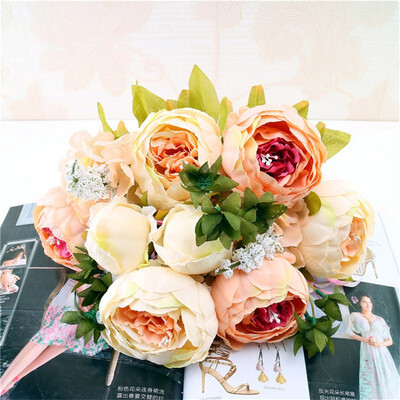 Fake Flowers Vintage Artificial Peony Silk Flowers Wedding Home DecorationPack of 1 champagne
Fake Flowers Vintage Artificial Peony Silk Flowers Wedding Home DecorationPack of 1 champagne