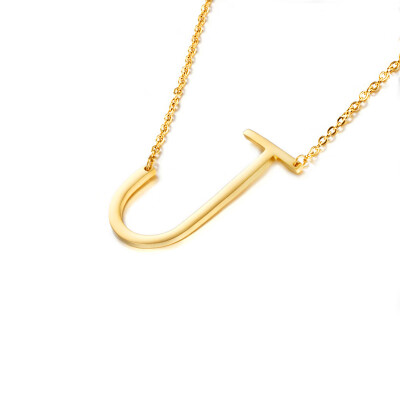 New fashion Gold Stainless Steel 26 Alphabet Letter Pendant initial Necklace for Women Fashion Jewelry Choker Girl Collier
New fashion Gold Stainless Steel 26 Alphabet Letter Pendant initial Necklace for Women Fashion Jewelry Choker Girl Collier