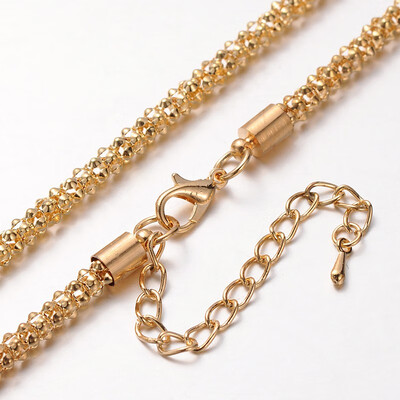 Iron Popcorn Chain Necklace Makings with Alloy Lobster Claw Clasps&Iron End Chains Light Gold 299
Iron Popcorn Chain Necklace Makings with Alloy Lobster Claw Clasps&Iron End Chains Light Gold 299