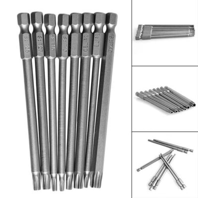 8X Torx Screwdriver Bit Set Hex Security Magnetic Head 100MM Extra Long T8-T40 Z
8X Torx Screwdriver Bit Set Hex Security Magnetic Head 100MM Extra Long T8-T40 Z