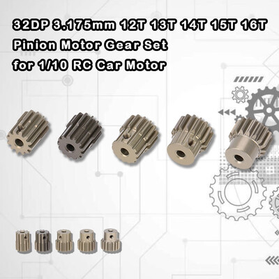 Siaonvr 32DP 3175mm 12T 13T 14T 15T 16T Pinion Motor Gear Set for 110 RC Car Motor
Siaonvr 32DP 3175mm 12T 13T 14T 15T 16T Pinion Motor Gear Set for 110 RC Car Motor
