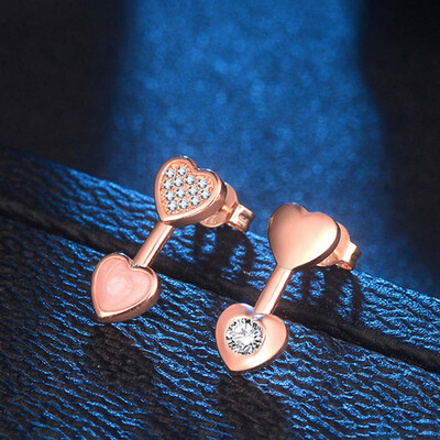 Heart Shape Stud Earring Sweet Cute Silver Color Heart Stud Earring Fashion Jewelry
Heart Shape Stud Earring Sweet Cute Silver Color Heart Stud Earring Fashion Jewelry