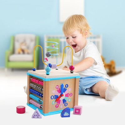 YIWULAColorful Wooden Activity Cube Deluxe Multi-Function Bead Maze Educational Toy
YIWULAColorful Wooden Activity Cube Deluxe Multi-Function Bead Maze Educational Toy