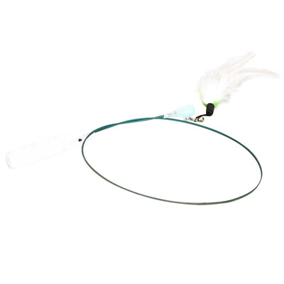 Tease Cat Wand Flexible Feather Toy with Light Interactive Cat Exercise Toys BlueGreenRed
Tease Cat Wand Flexible Feather Toy with Light Interactive Cat Exercise Toys BlueGreenRed