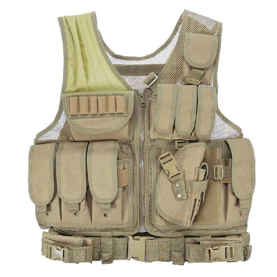 Lixada Outdoor Military Tactical Army Polyester Airsoft War Game Hunting Vest for Camping Hiking
Lixada Outdoor Military Tactical Army Polyester Airsoft War Game Hunting Vest for Camping Hiking