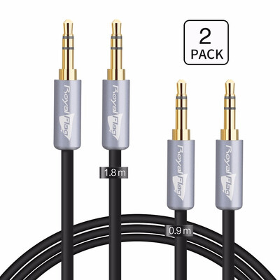 Audio Cable 2Pack09M18M 24k Gold-Plated 35mm Aux Cable Male to Male Stereo Audio Cord
Audio Cable 2Pack09M18M 24k Gold-Plated 35mm Aux Cable Male to Male Stereo Audio Cord