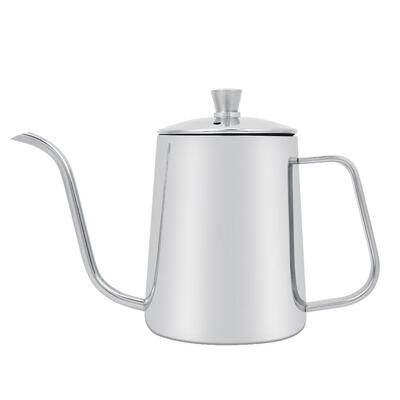 Greensen 550ml Stainless Steel Long Gooseneck Coffee Pot Kettle with Lid for Home Kitchen Coffee Shop
Greensen 550ml Stainless Steel Long Gooseneck Coffee Pot Kettle with Lid for Home Kitchen Coffee Shop