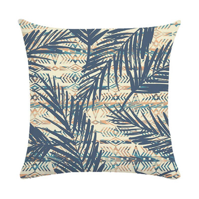 Pillow Case Tropical Leaves Series Linen Cushion Covers