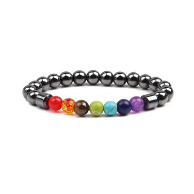 Fashion Unisex Natural Stone Multicolor Beaded 7 Chakra Healing Bracelet Yoga Bracelet Volcanic Stone Bracelet Jewelry
Fashion Unisex Natural Stone Multicolor Beaded 7 Chakra Healing Bracelet Yoga Bracelet Volcanic Stone Bracelet Jewelry