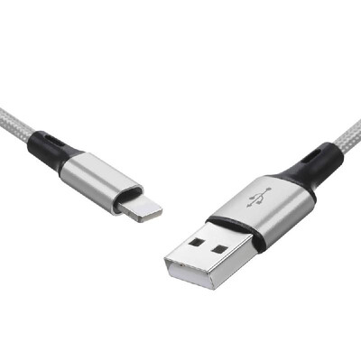 Lightning Charging Cable Charging Data Cable Lightning Phone Cable Data Sync Nylon Braided 1M for iPhoneSilver
Lightning Charging Cable Charging Data Cable Lightning Phone Cable Data Sync Nylon Braided 1M for iPhoneSilver