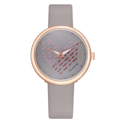 College Style Fashion Belt Quartz Strap Love Trendy Mirror Student Couple Watch