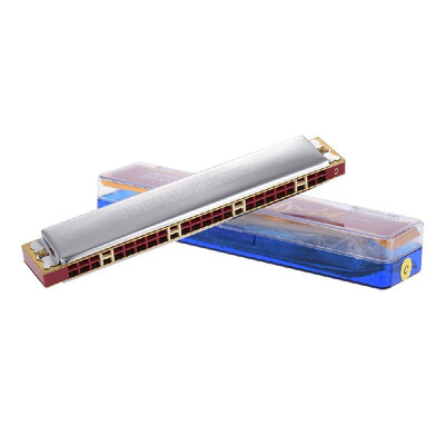 Suzuki Study-24 24 Holes Harmonica Tremolo Key of C with Cleaning Cloth Box Musical Instrument for Beginner Student
Suzuki Study-24 24 Holes Harmonica Tremolo Key of C with Cleaning Cloth Box Musical Instrument for Beginner Student