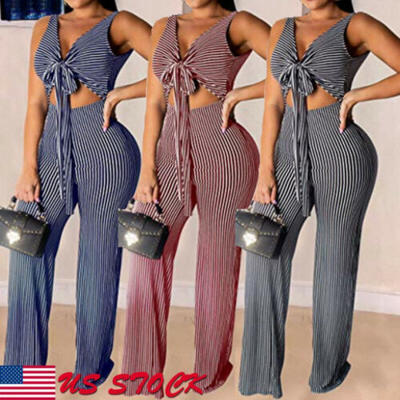Women Ladies Clubwear Summer Playsuit Jumpsuit Romper Long Pants Party Trousers
Women Ladies Clubwear Summer Playsuit Jumpsuit Romper Long Pants Party Trousers