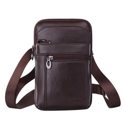 Genuine Leather Shoulder Bags Small Messenger Bag Men Travel Waist Pack
Genuine Leather Shoulder Bags Small Messenger Bag Men Travel Waist Pack
