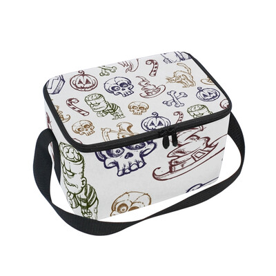ALAZA Lunch Box Skull And Bone Insulated Lunch Bag Large Cooler Tote Bagfor Men Women
ALAZA Lunch Box Skull And Bone Insulated Lunch Bag Large Cooler Tote Bagfor Men Women