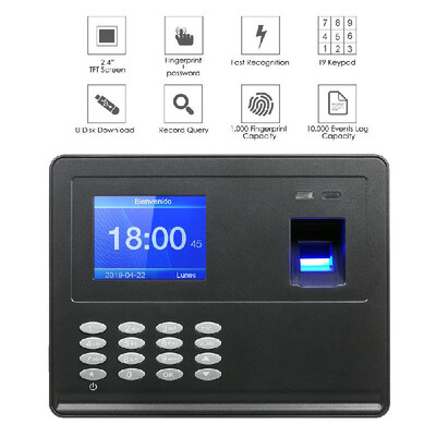 Biometric Fingerprint Attendance Machine 28" TFT LCD Display USB Fingerprint Attendance System Time Clock Employee Checking-in Re
Biometric Fingerprint Attendance Machine 28" TFT LCD Display USB Fingerprint Attendance System Time Clock Employee Checking-in Re