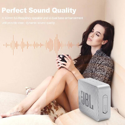 JBL GO2 Wireless Bluetooth Speaker IPX7 Waterproof Outdoor Speakers Rechargeable Battery with Mic 35mm Audio Port
JBL GO2 Wireless Bluetooth Speaker IPX7 Waterproof Outdoor Speakers Rechargeable Battery with Mic 35mm Audio Port