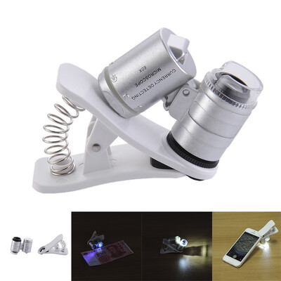 〖Follure〗9882W 60X Magnifying Universal Mobile Phone LED Microscope Magnifier with Clip
〖Follure〗9882W 60X Magnifying Universal Mobile Phone LED Microscope Magnifier with Clip