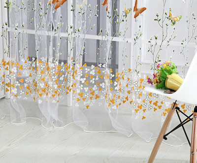 Gobestart Butterfly Sheer Curtain Tulle Window Treatment Voile Drape Valance 1Panel Fabric
Gobestart Butterfly Sheer Curtain Tulle Window Treatment Voile Drape Valance 1Panel Fabric