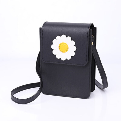 Tailored Female Bag Diagonal Mobile Phone Bag Shoulder Mobile Phone Bag Sun Flower Bag