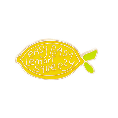 Lemon Squeezy Enamel Pin Fashion Cute Lemon Brooch Costume Hat Badge Summer Accessories For Girls Women
Lemon Squeezy Enamel Pin Fashion Cute Lemon Brooch Costume Hat Badge Summer Accessories For Girls Women