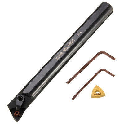 20x200mm S20R-MWLNR08 Lathe Turning Tool Boring Bar Holder Wrench WNMG0804 Insert Tool Set
20x200mm S20R-MWLNR08 Lathe Turning Tool Boring Bar Holder Wrench WNMG0804 Insert Tool Set