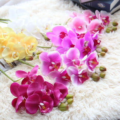 1x 71cm Fake Butterfly Orchid Artificial Phalaenopsis Home Garden Wedding Decor
1x 71cm Fake Butterfly Orchid Artificial Phalaenopsis Home Garden Wedding Decor