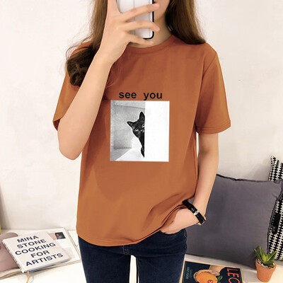 Harajuku Summer Womens Oversize Cartoon Printed Letter Short-Sleeved T-shirt Shirt Round Neck Casual Loose T shirt Female
Harajuku Summer Womens Oversize Cartoon Printed Letter Short-Sleeved T-shirt Shirt Round Neck Casual Loose T shirt Female