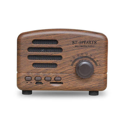 Mini Retro Wireless Bluetooth Speakers HIFI Bluetooth 40 Speaker MP3 Player Support 32G TF Card AUX with HD Mic
Mini Retro Wireless Bluetooth Speakers HIFI Bluetooth 40 Speaker MP3 Player Support 32G TF Card AUX with HD Mic