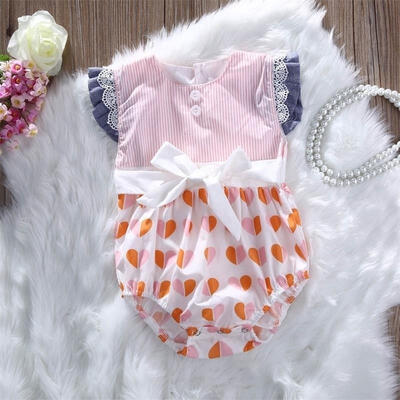 Newborn Infant Baby Girls Bodysuit Romper Jumpsuit Clothes Outfits One-Pieces