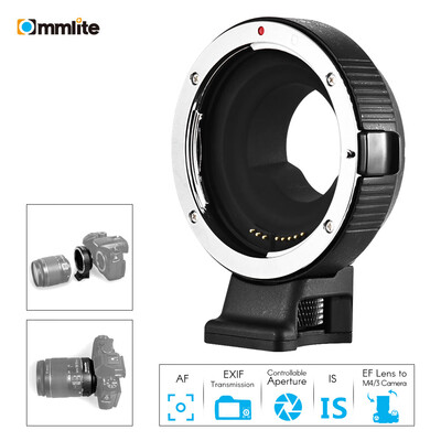 Commlite CM-AEF-MFT Lens Adapter Support AF Auto Focus IS Stabilization Exif Transmission Electronic Aperture Control for EFEF
Commlite CM-AEF-MFT Lens Adapter Support AF Auto Focus IS Stabilization Exif Transmission Electronic Aperture Control for EFEF