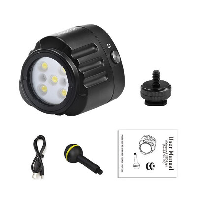 Andoer SL-18 Professional Diving LED Video Light 1000LM Amphibious Waterproof LED Fill-in Light IPX8 Underwater 40m130ft for GoPr
Andoer SL-18 Professional Diving LED Video Light 1000LM Amphibious Waterproof LED Fill-in Light IPX8 Underwater 40m130ft for GoPr