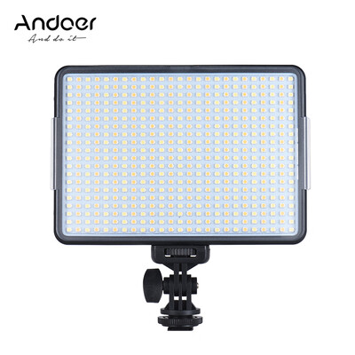 Andoer W500 Professional Dimmable LED Video Light Fill Light 3200K5600K Bi-Color Temperature 32W CRI90 for Portrait Wedding Phot
Andoer W500 Professional Dimmable LED Video Light Fill Light 3200K5600K Bi-Color Temperature 32W CRI90 for Portrait Wedding Phot