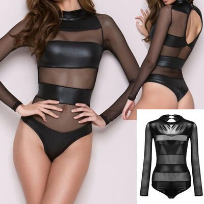 Gobestart Women Leather Sexy Clubwear Sexy Underwear Splice Lingerie Bodysuit Jumpsuit
Gobestart Women Leather Sexy Clubwear Sexy Underwear Splice Lingerie Bodysuit Jumpsuit