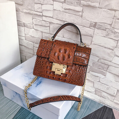 Tailored Fashion Women Vintage Alligator Leather Crossbody Bags Messenger Bags Handle bag 
Tailored Fashion Women Vintage Alligator Leather Crossbody Bags Messenger Bags Handle bag