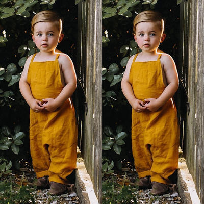 Trendy New Kid Baby Girl Boy Bib Pants Backless Romper Jumpsuit Bodysuit Outfits Clothes Yellow
Trendy New Kid Baby Girl Boy Bib Pants Backless Romper Jumpsuit Bodysuit Outfits Clothes Yellow