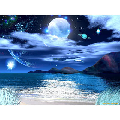 5D DIY Full Drill Diamond Painting Starry Sky Cross Stitch Embroidery Kit