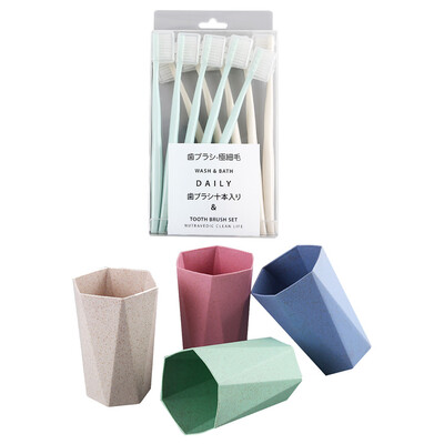 Gobestart 10 sticks with jacketed adult soft toothbrush with 4 cups
Gobestart 10 sticks with jacketed adult soft toothbrush with 4 cups