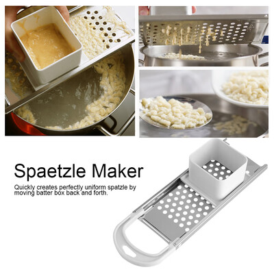 Kitchen Pasta MakerKitchen Stainless Steel Blade Spaetzle Noodle Dumpling Maker Pasta Cooking ToolSpaetzle Maker 
Kitchen Pasta MakerKitchen Stainless Steel Blade Spaetzle Noodle Dumpling Maker Pasta Cooking ToolSpaetzle Maker