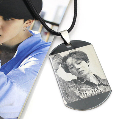 KPOP BTS Bangtan Boys Same Paragraph Necklace Stainless Steel Square Photo Pendant Necklace Boys Girls Necklace Gifts for Fans
KPOP BTS Bangtan Boys Same Paragraph Necklace Stainless Steel Square Photo Pendant Necklace Boys Girls Necklace Gifts for Fans