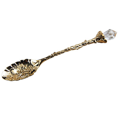 Vintage Flower Carving Tea Coffee Dessert Spoon Long Crystal Handle Dinnerware
Vintage Flower Carving Tea Coffee Dessert Spoon Long Crystal Handle Dinnerware